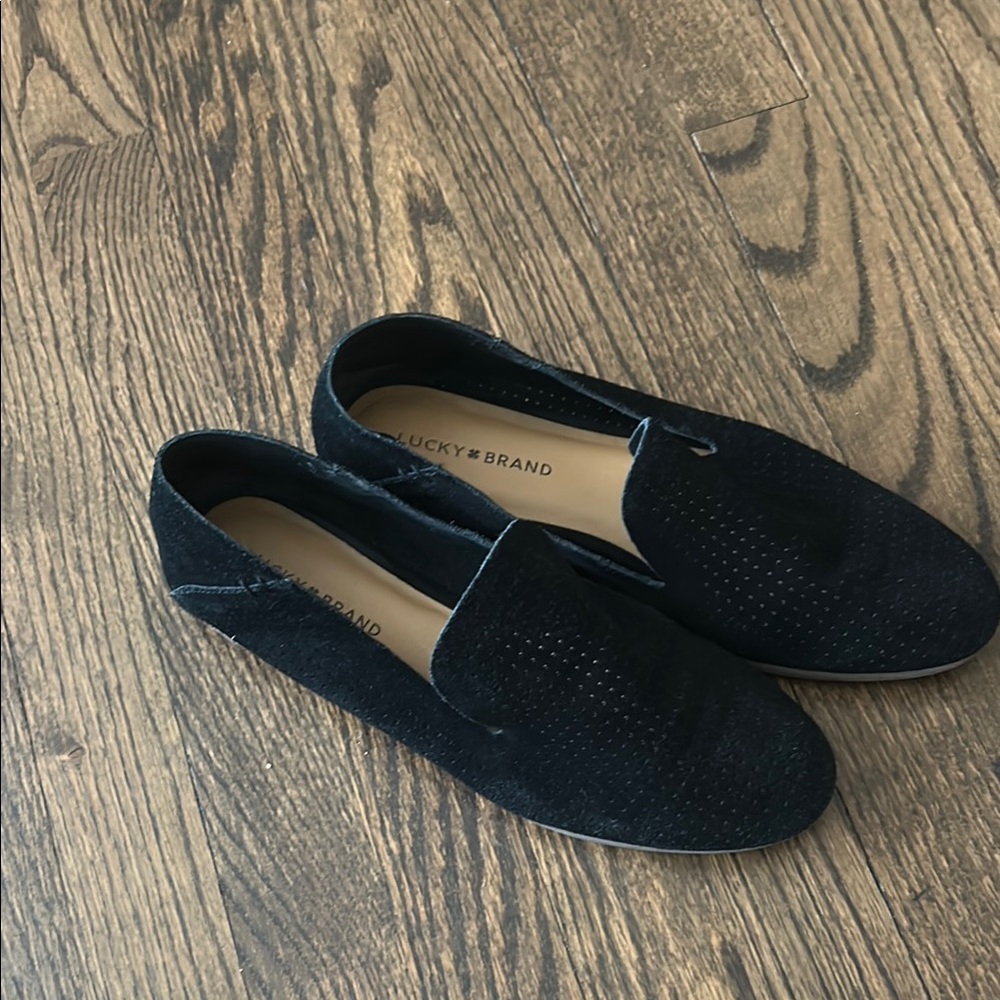 Lucky Brand Black Loafers Slip-On Shoes